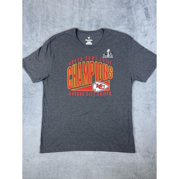 Fanatics Other - Fanatics Shirt Mens XL Gray‎ NFL Kansas City Chiefs Super Bowl Champs LVIII 58